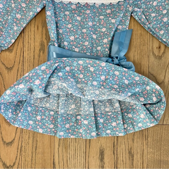 The Children’s Hour by Jan Brigg’s Vintage Blue Ditsy Floral Dress Size 4T - Picture 10 of 15